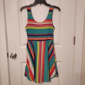 Ruby Rox Rainbow Striped Dress